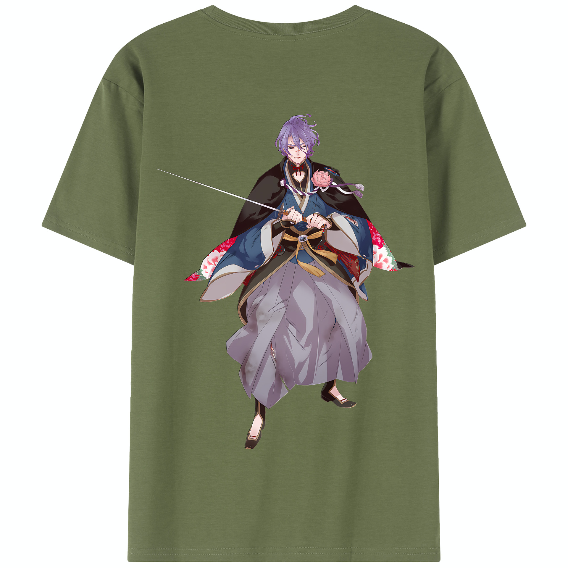 （画像用） 刀剣乱舞 Touken Ranbu 綿100％半袖Tシャツ（背面プリント）